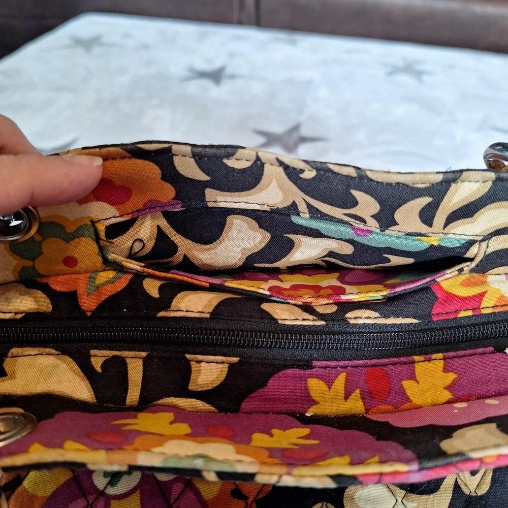 Vera Bradley Suzani Quilted Purse Sachel Bag Pretty Late Summer Early Fall Color